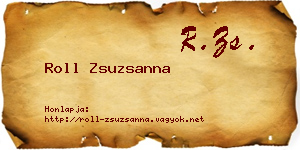 Roll Zsuzsanna névjegykártya